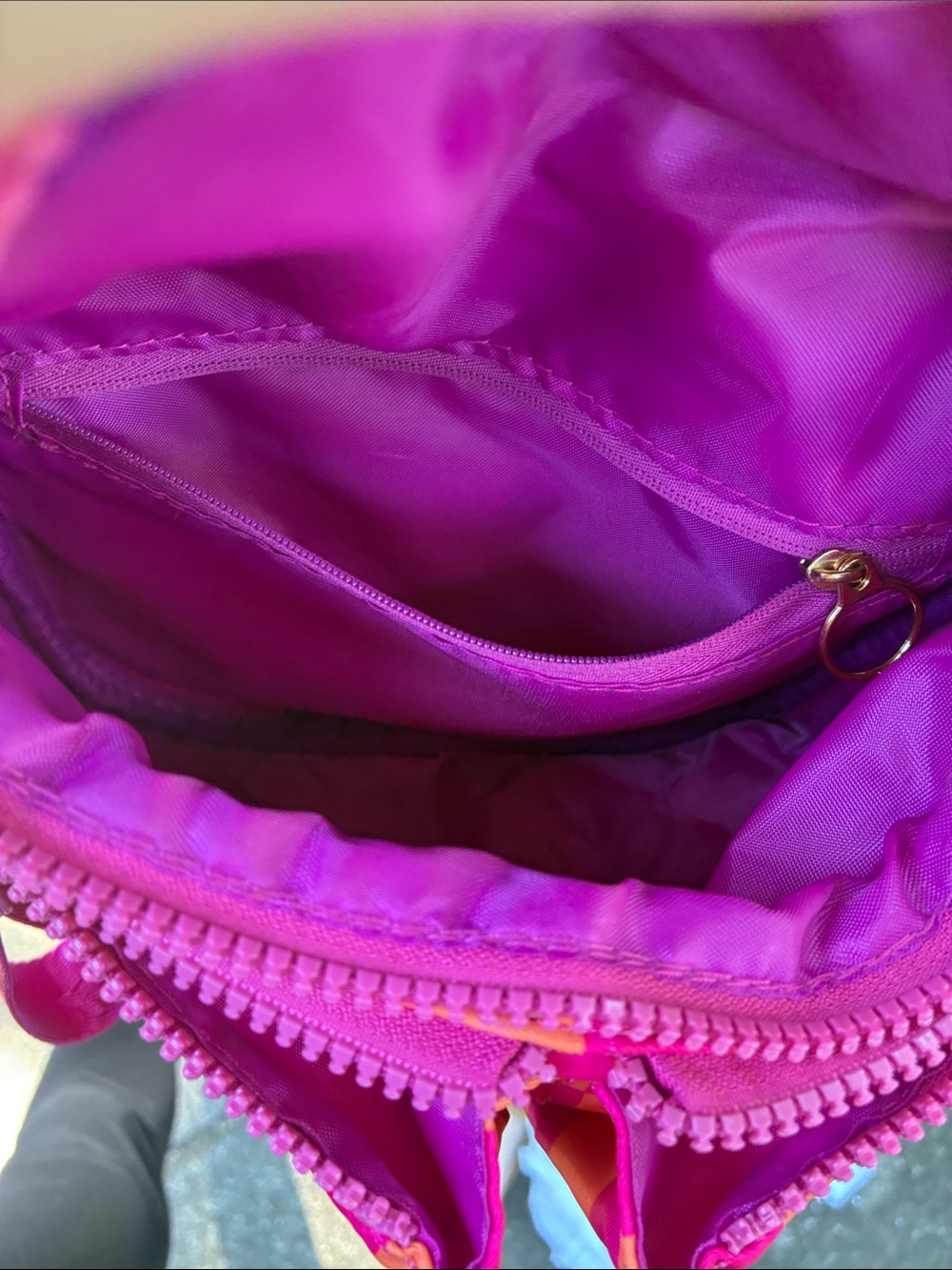 Small Vibrant Checkered Crossbody/Shoulder Bag - Picture 5 of 7